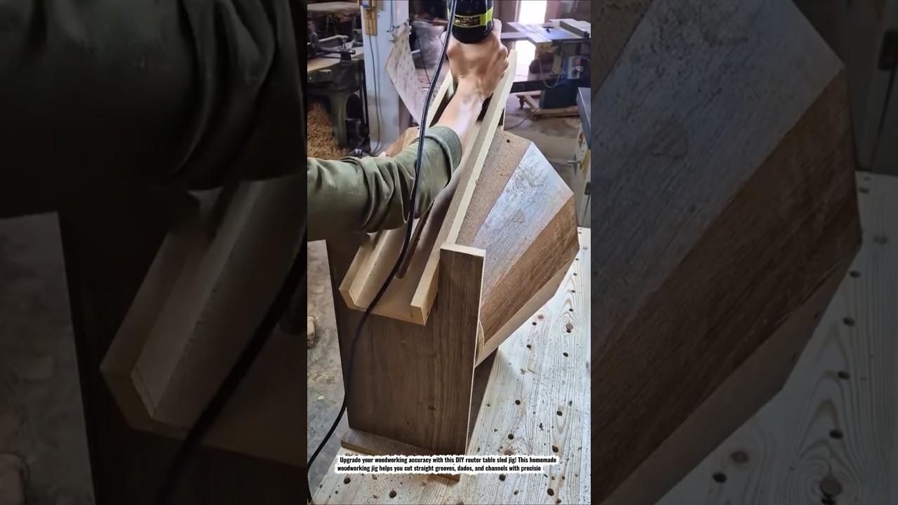 DIY Router Table Sled Jig | Perfect Straight Grooves & Dados for Woodworking