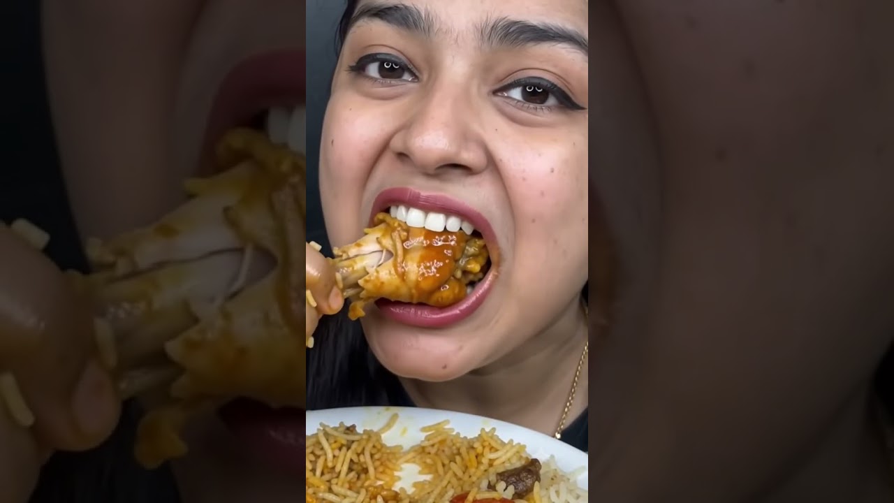 Chicken Biryani Eating 🍗🤤😍#chickenbiryani #asmr #shorts