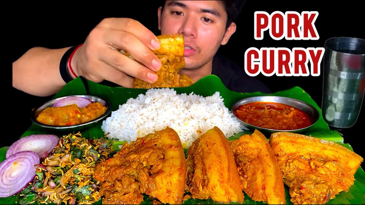 Pork curry mukbang🤗//esha ngamdre ei mayam 🥹
