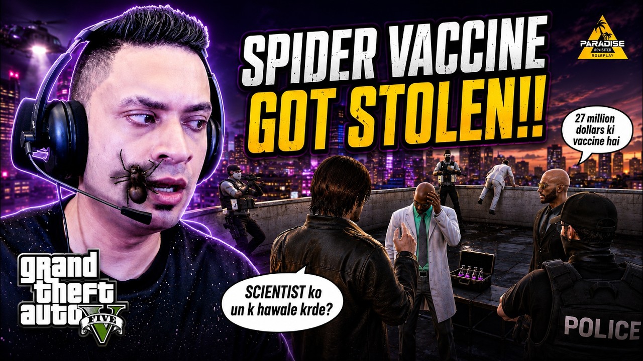 STEALING SPIDERMAN VACCINE 😎 GTA 5 RP GAMEPLAY | MRJAYPLAYS