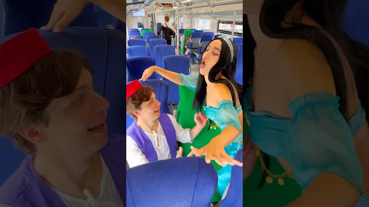 An awkward situation on the subway….😬😂 (not for kids) #jasminemeyer #pranks