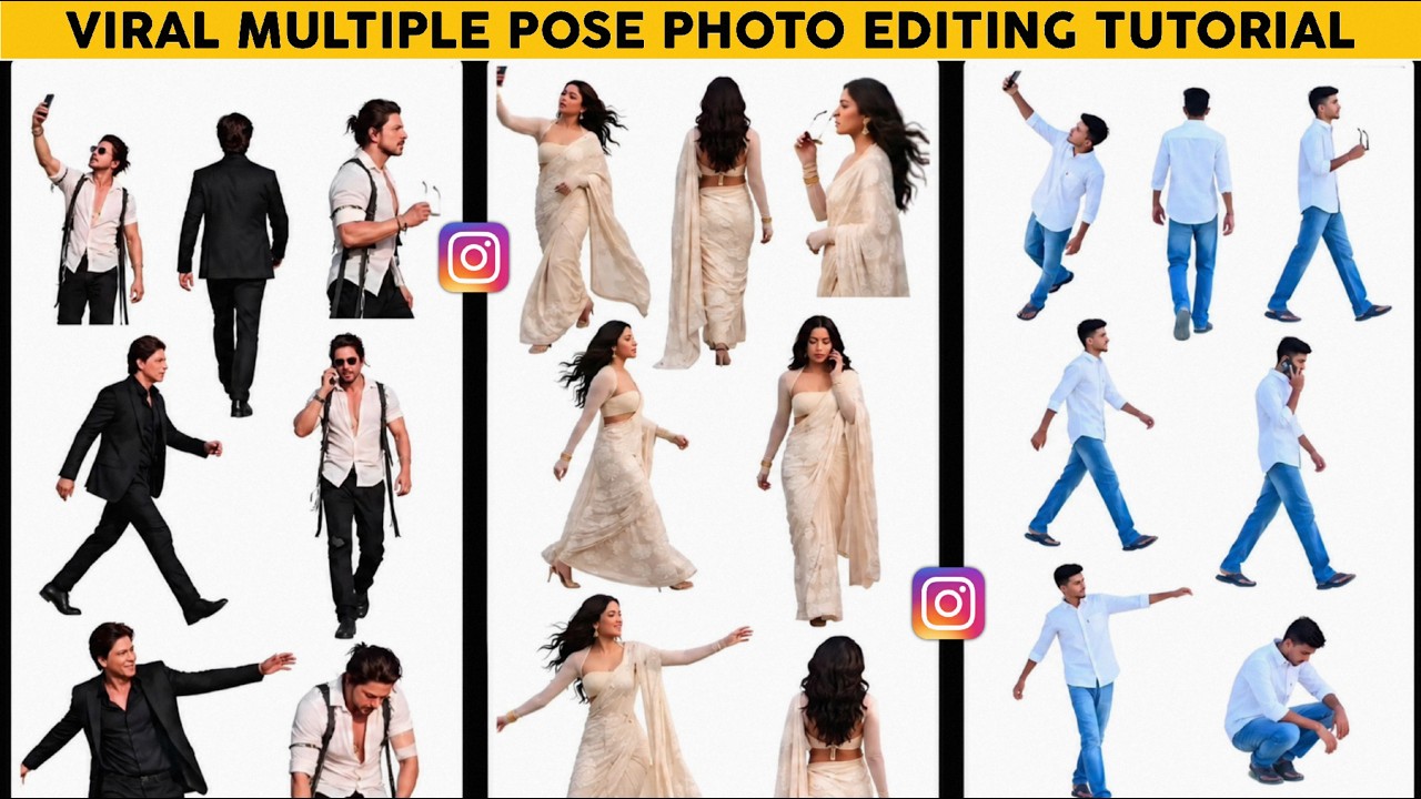 Instagram Trending Lookbook Photo Editing | Multiple Pose Photo Editing | Lookbook Photo Editing