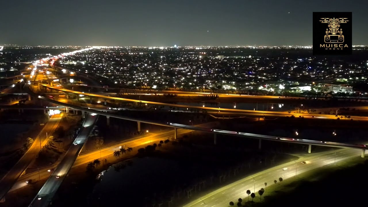 Drone Night Flight Weston,FL