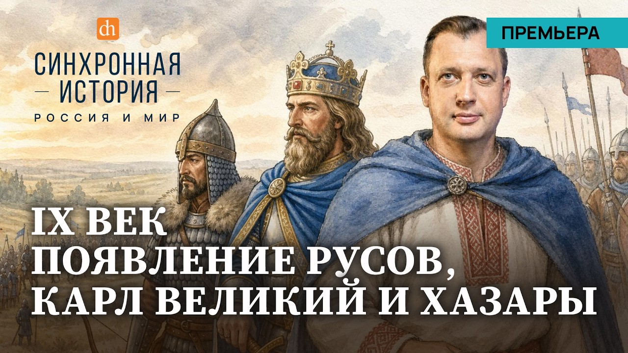 IX век: появление русов, Карл Великий и хазары. Синхронная история, часть 1 / Егор Яковлев