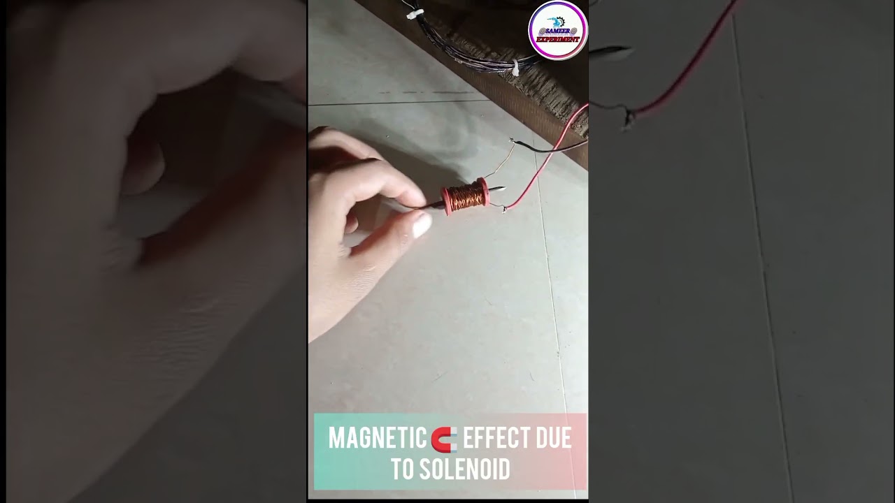 Magnetic effect due to electric ⚡ current//#experiment #physics #sameer