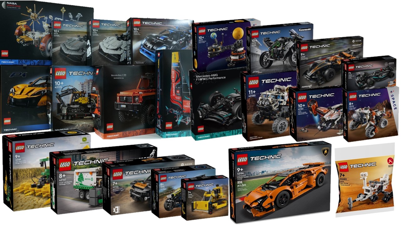 All LEGO Technic sets 2024 Compilation/Collection Speed Build