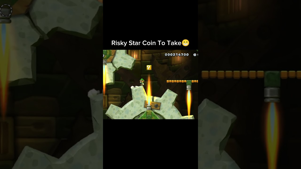 That A Risky Star Coin #mario #nintendo #retrogaming