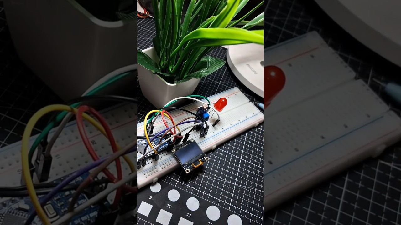 Smart Night Lamp with OLED Display #trending #arduinoproject #shorts #diy #automobile #engineering