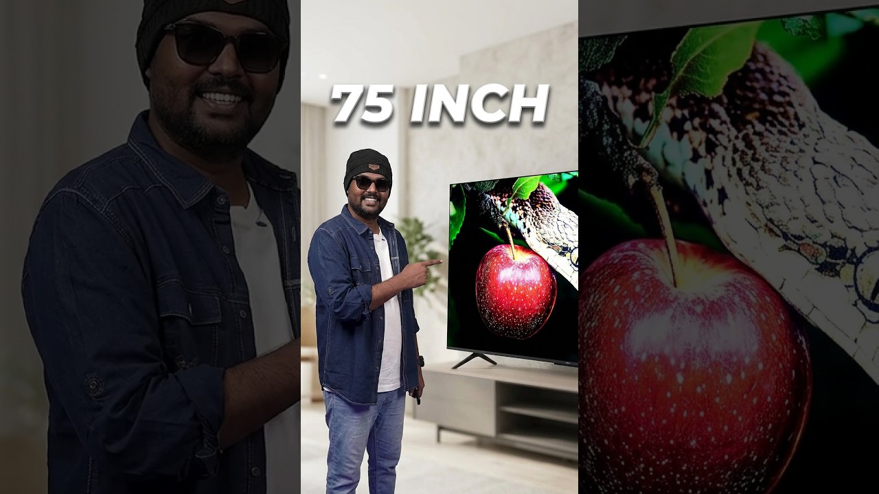 🎭 தியேட்டர் Size 'க்கு ஒரு 📺 TV  Xiaomi 75-inch Mini LED #shorts #xiaomi #xiaomitv #miniled #firetv