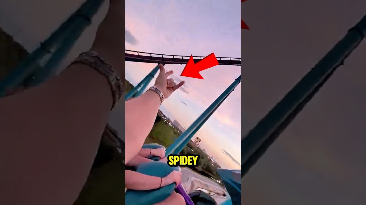 He Made a Roller Coaster Look Like Spider-Man 😳🕷️