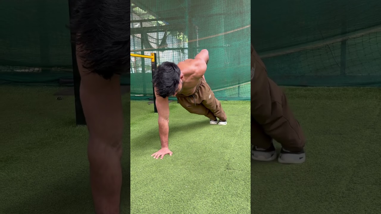One arm push ups form correction ✅ #viralvideo #fitness #workout #explore #youtubeshorts