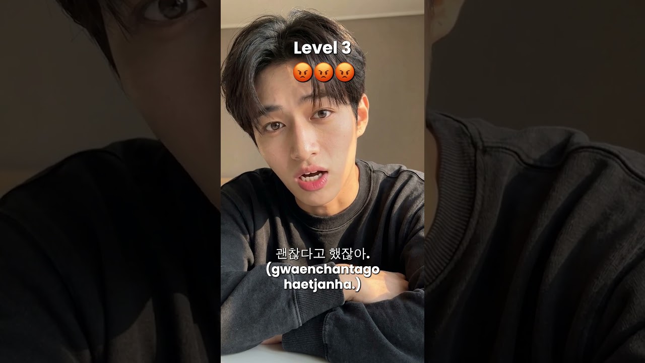5 Levels Of Saying "It's Okay" In Korean (From Calm To Angry) #korean #airlearn #kpop #viral