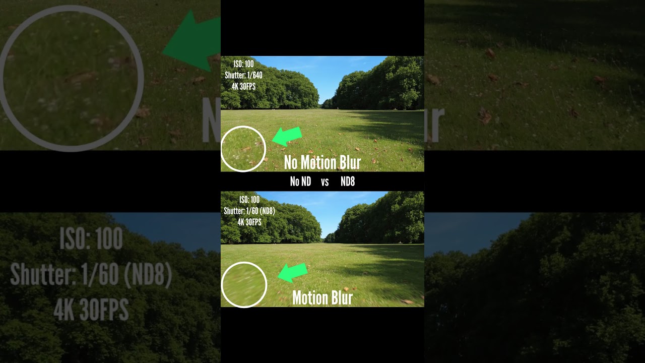 Drone ND Filter vs. No ND Filter #drone #fyp