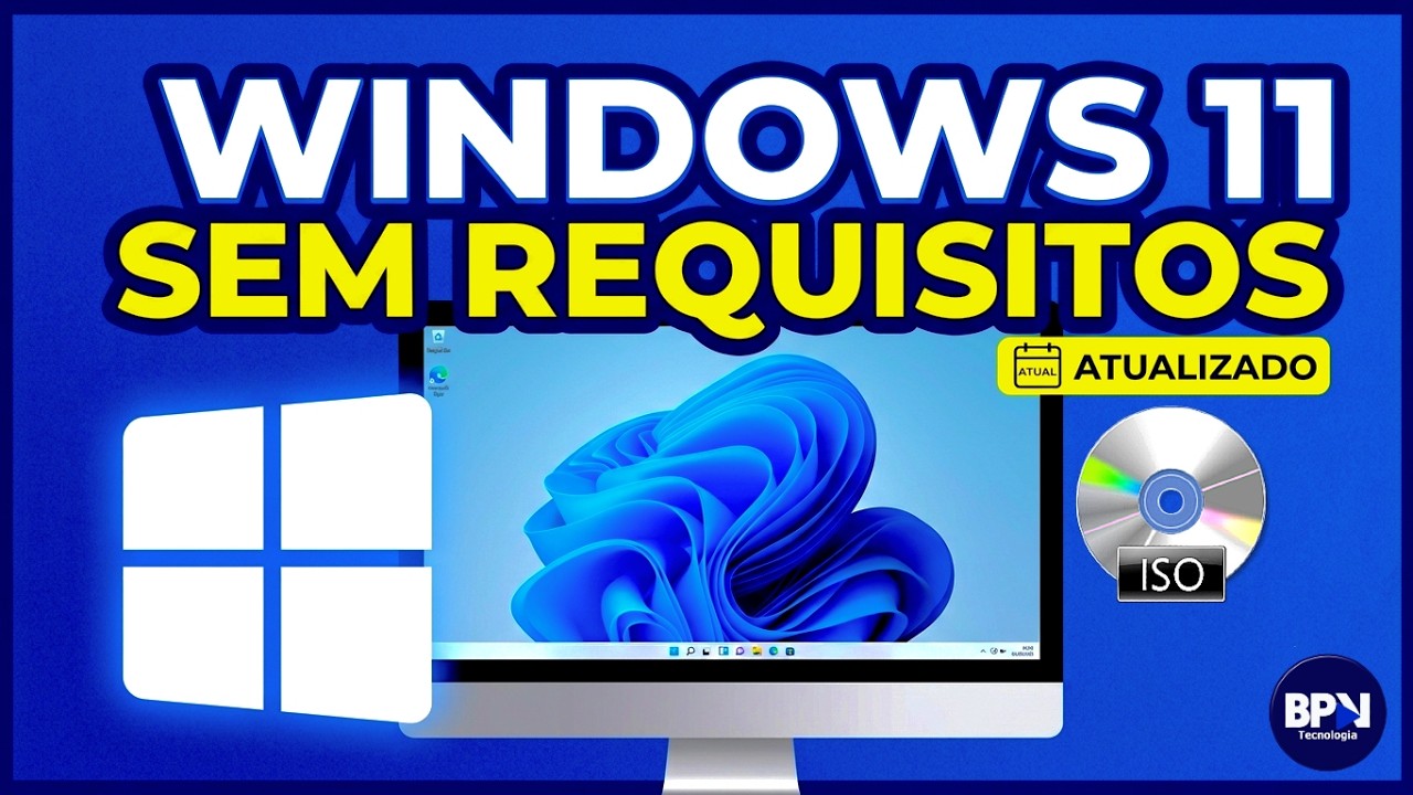 Como Instalar o Windows 11 ATUALIZADO em Qualquer PC! (Sem Requisitos)