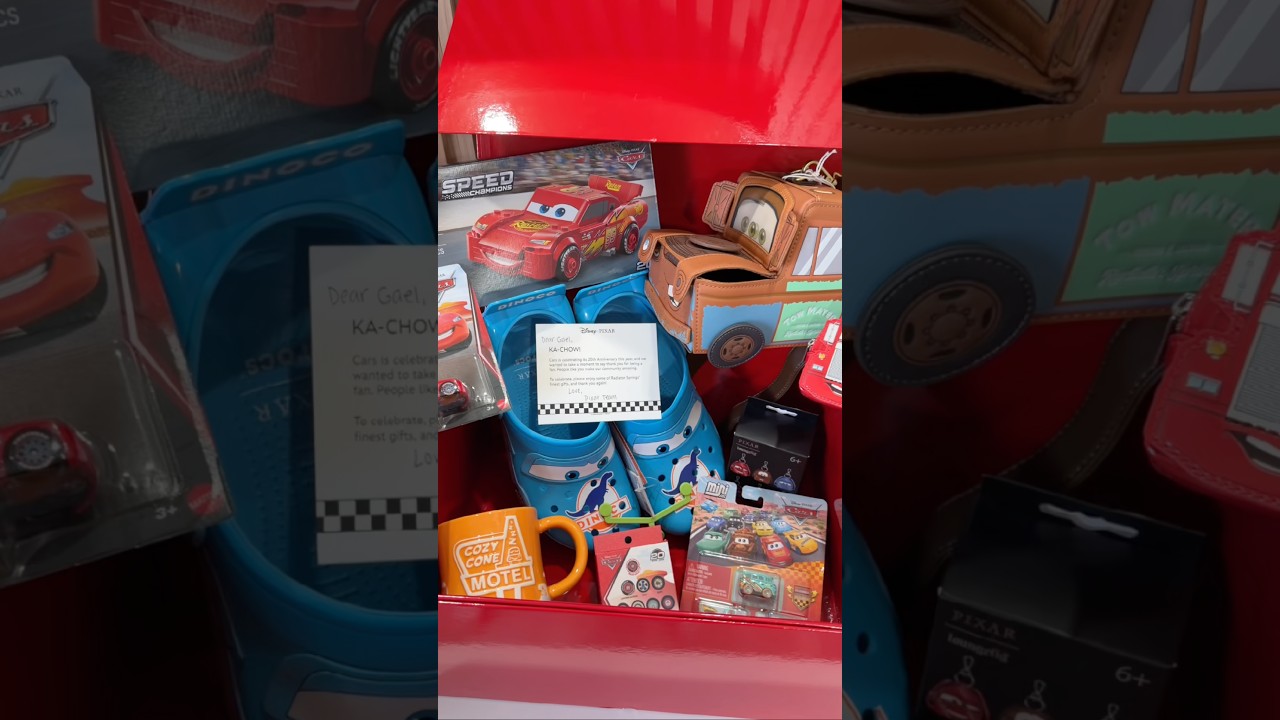 Lightning McQueen Day Gift Box From Pixar | Cars 20th Anniversary #lightningmcqueen #disneycars