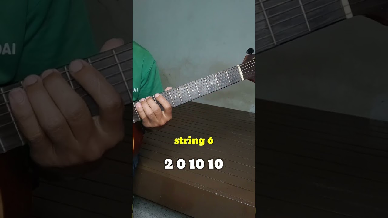 stand by me on string 6 #shorts #guitar #guitartutorial #guitarlessons