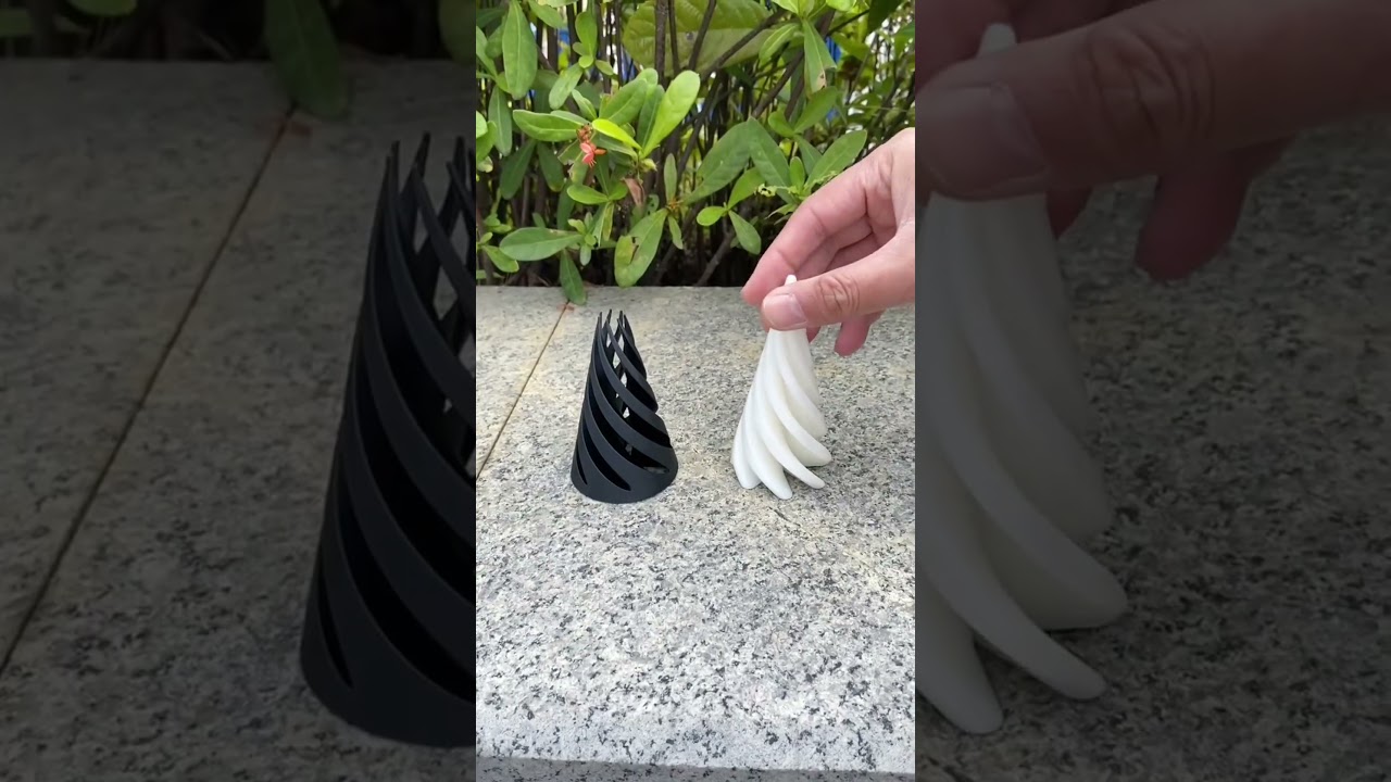 3D Printed Spiral Cone Fiddle, it is too decompressing #toys #toy #kibtoys #cooltoys #funnytoy