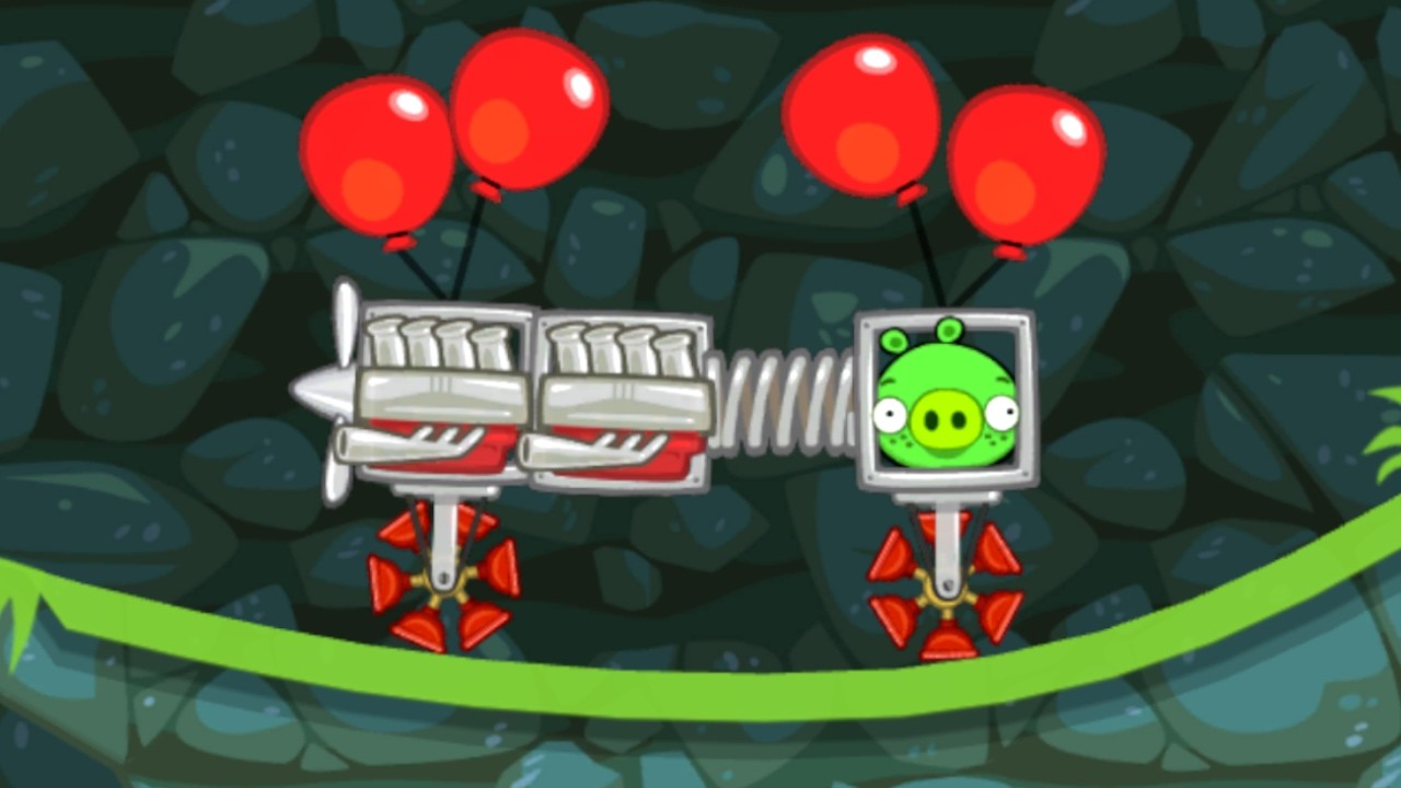 Bad Piggies but items are completely random