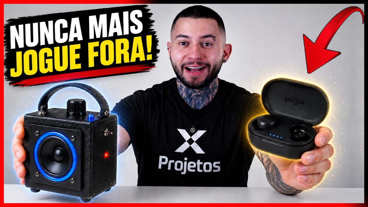 Como Fazer uma CAIXA DE SOM POTENTE e BARATA!