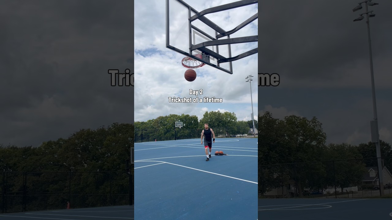 Day 2 Trickshot of a lifetime #basketball #trickshot