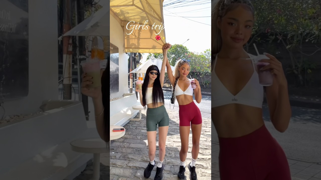 🌺Bali girls trip fits👩🏻🤝👩🏽 걸스트립 👙🌊 #shorts #vacation #bali #hiyyih
