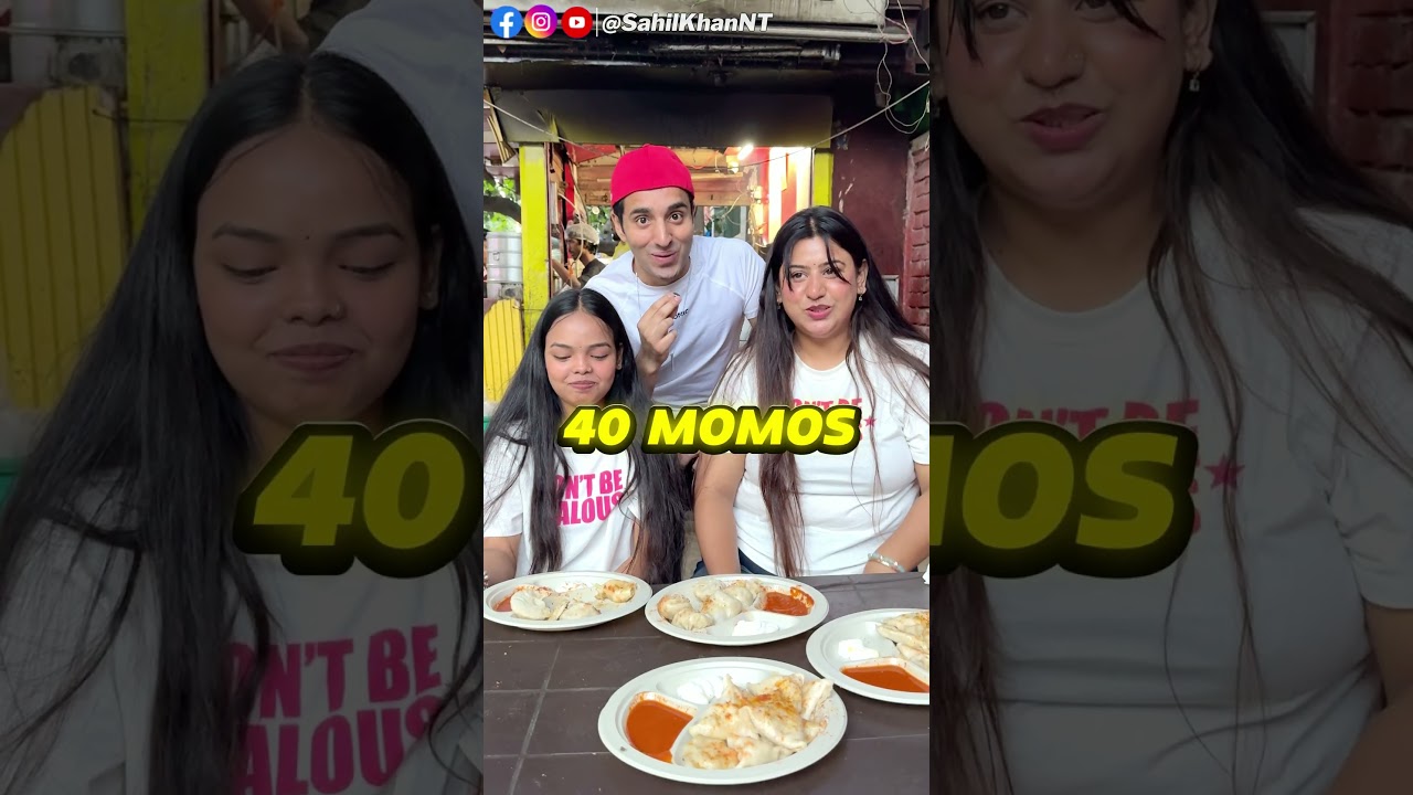 80 Momos Challenge With Girls 🤑🤩 #moneychallenge