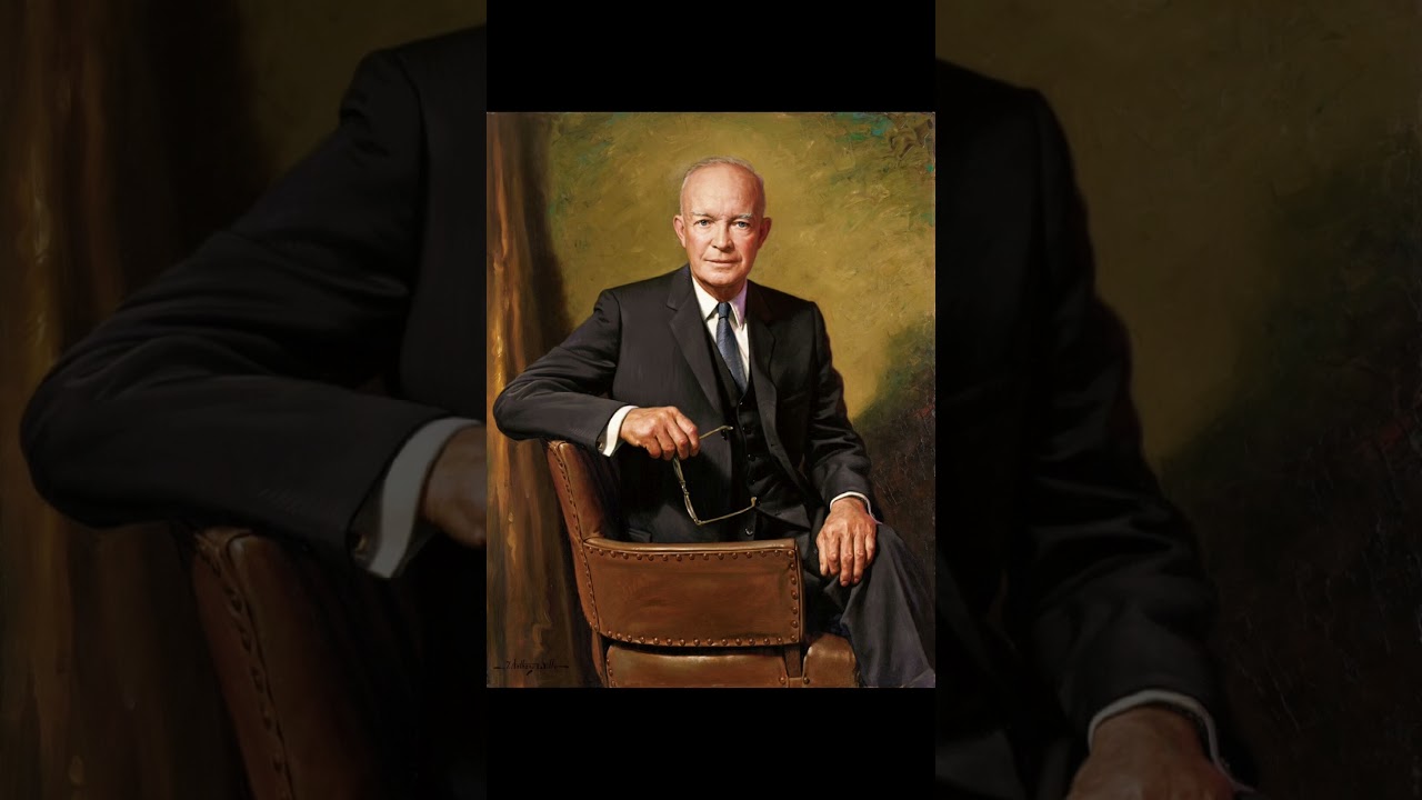 IKE liked painting? #president #history #usa