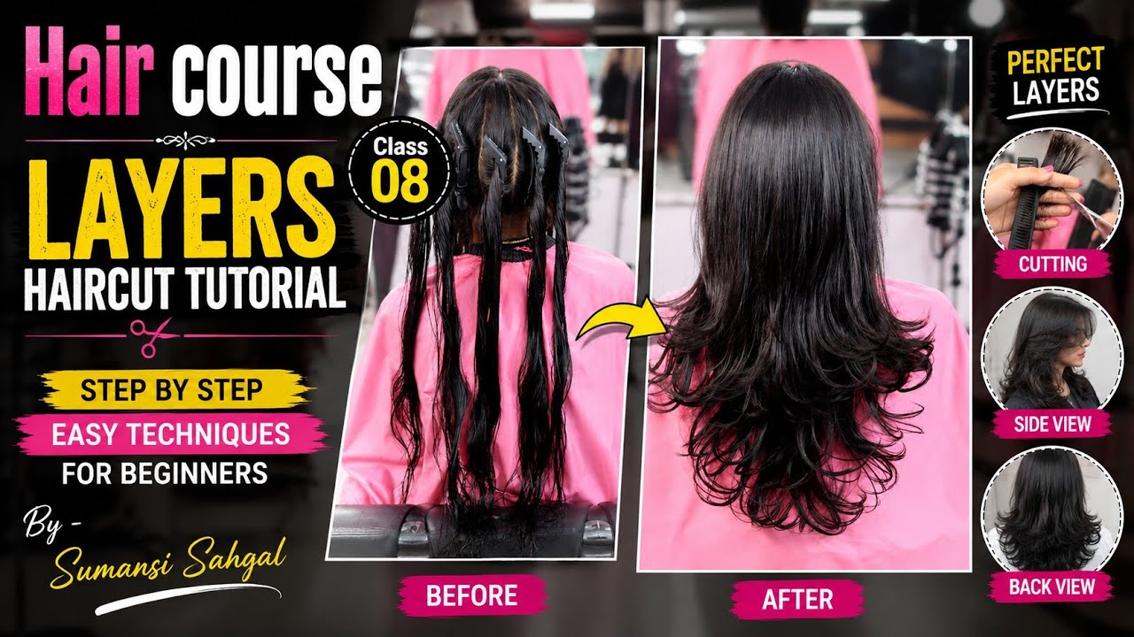 How to do layers haircut | Step by step tutorial | Sumansi Sahgal 