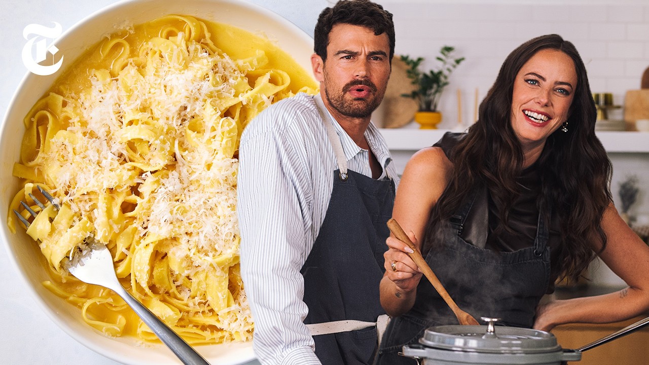 Theo James Teaches Kaya Scodelario How to Make His Restaurant’s Pasta | NYT Cooking