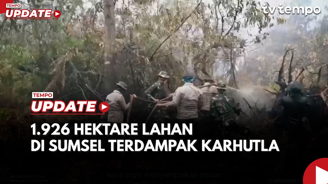 BNPB Klaim 1.926 Hektare Lahan di Sumatera Selatan Terdampak Karhutla