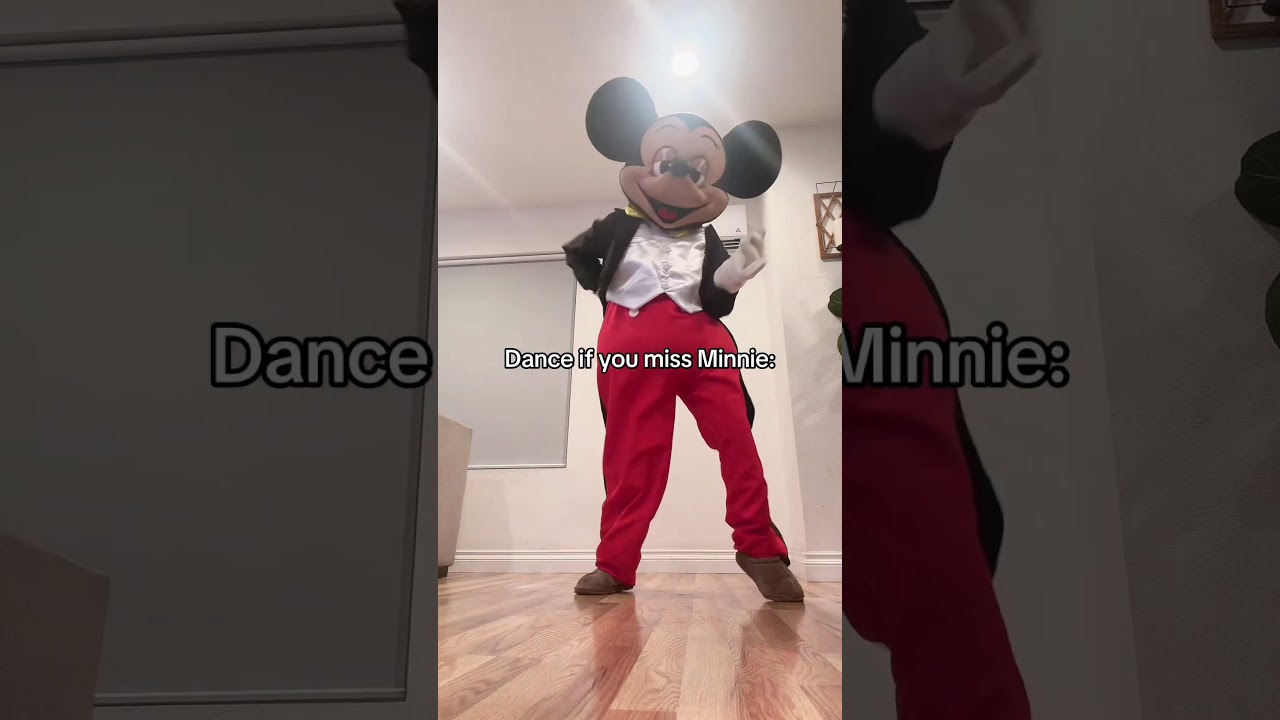 MICKEY dances for MINNIE 😭 #memes #funny