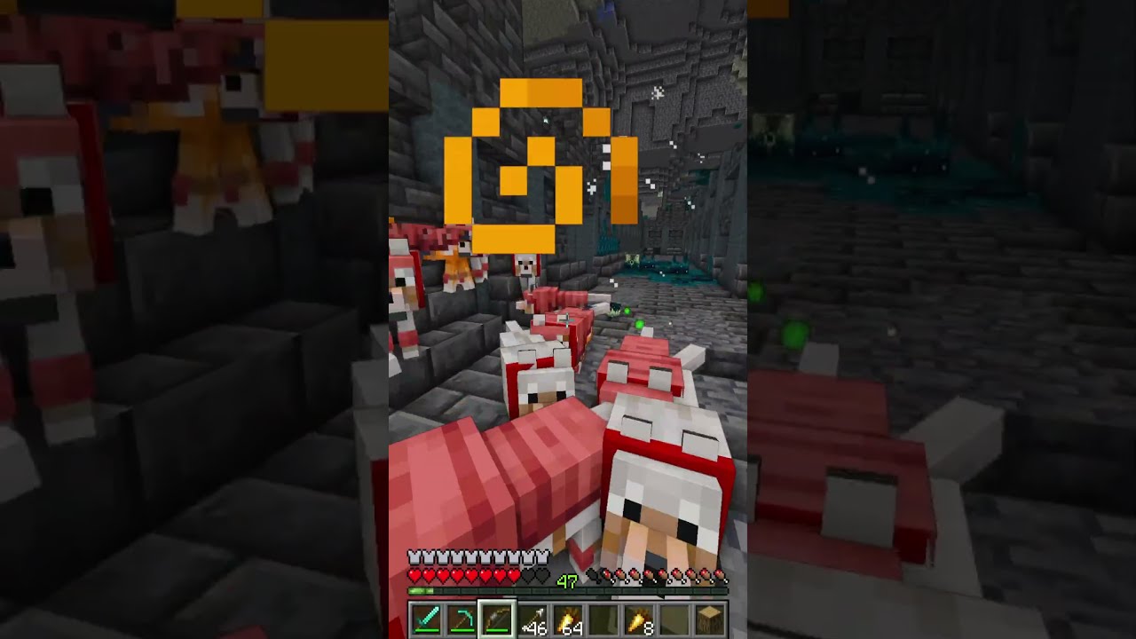 ¡He domado a un ejército de lobos en Minecraft! 🐺 💖