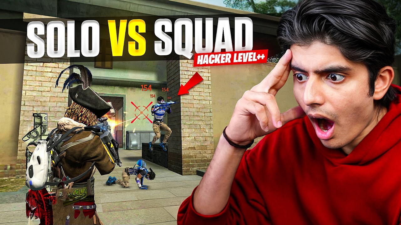 HACKER LEVEL! SOLO VS SQUAD GAMEPLAY | GARENA FREE FIRE