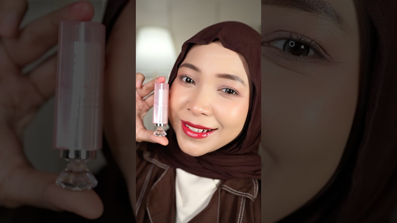 Lip care pake tinted lip balm SCARLETT❤️ #lipbalm#tintedlipbalm#lipcare#scarlett#racunshopee#makeup