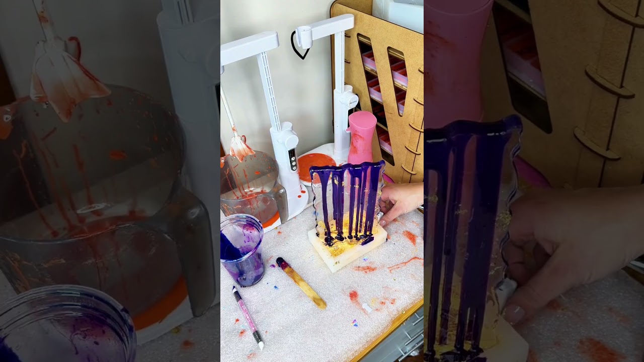 E SE EU MISTURAR IMPRESSÃO 3D COM RESINA #impressão3d #bambulab #resina #diy