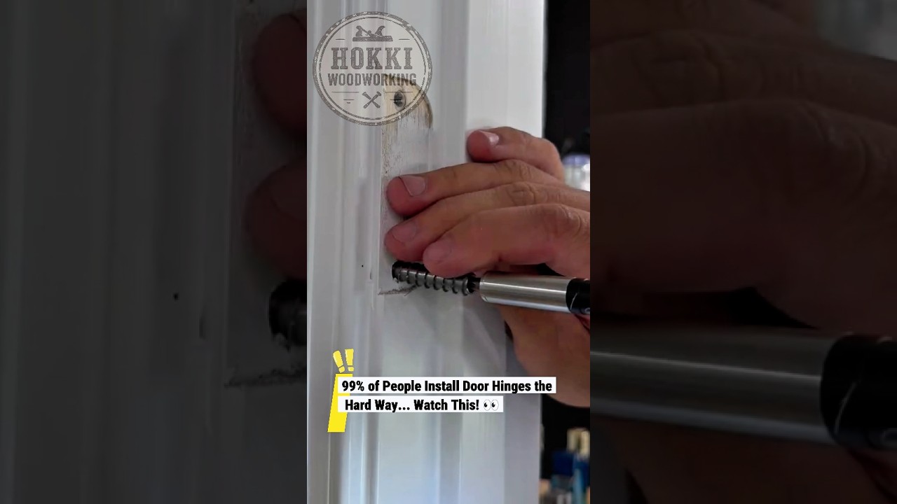 The Hidden Door Hinge Trick Every DIYer Should Know! 🔥