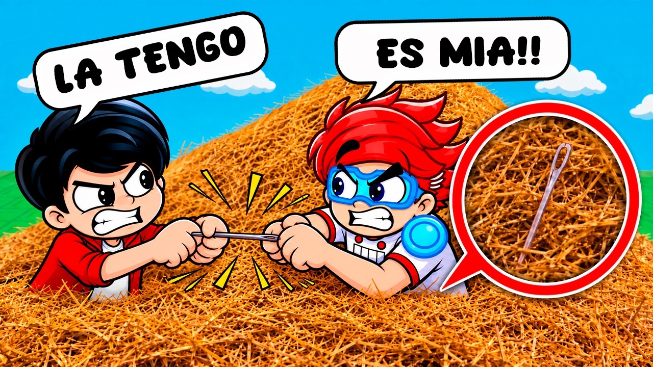 KARIM ENCUENTRA UNA AGUJA EN UN PAJAR  y SE PELEA CON SU PAPÁ en ROBLOX | Karim Juega