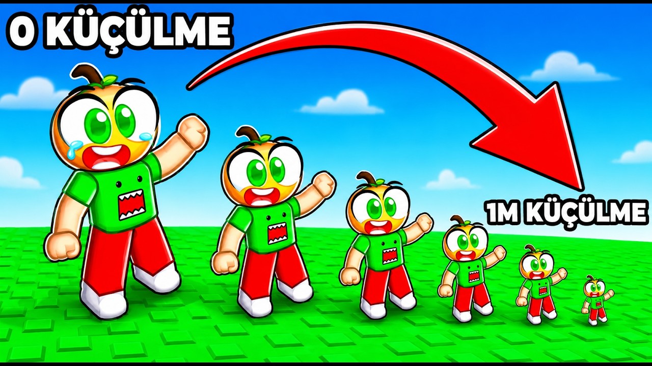 Roblox'ta +1 Her Adımda KÜÇÜLÜYORUM! 🐜