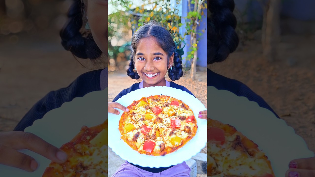 🍗 Chicken pizza 🍕 #food #cookwithmeena #chickenrecipe #cooking #mycooking #chickendish #recipe
