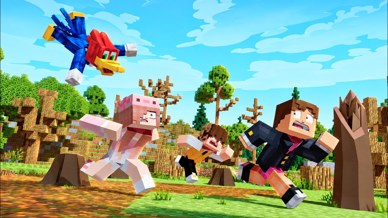 LOKI PRECISA SOBREVIVER ao PICA PAU.EXE no MINECRAFT!