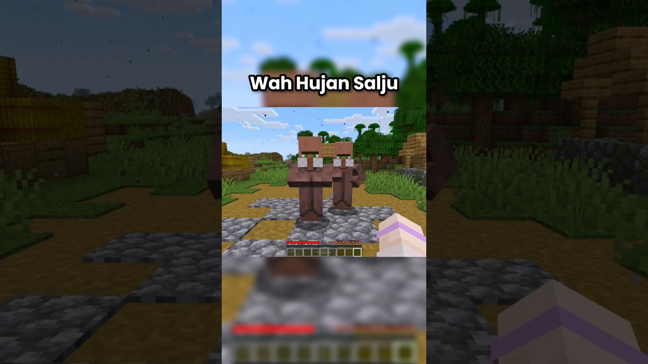 Dikira Salju Padahal Hujan Abu #minecraft #shorts