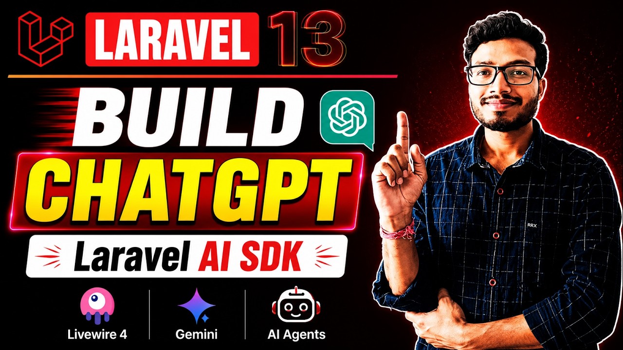 Build a ChatGPT-Style AI App in Laravel 13 Using AI SDK + Livewire 4 + Gemini | Ep - 01