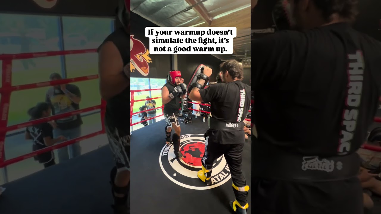 If your warm up doesn’t simulate the fight, it’s not a good warm up #mma #muaythai #boxing