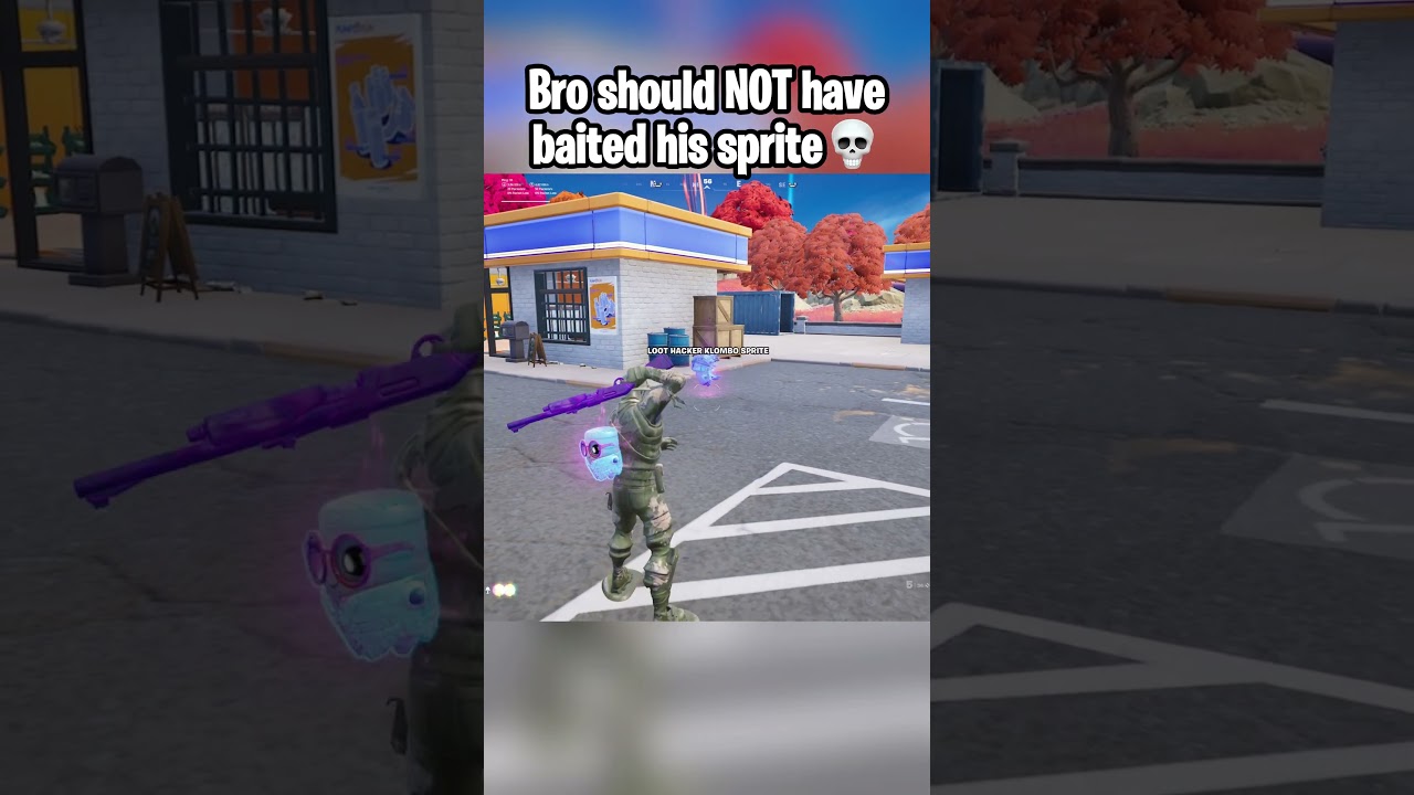 Bro shouldn't have baited his loot hacker sprite 😭💀 #fortnite #fortniteshorts #gaming
