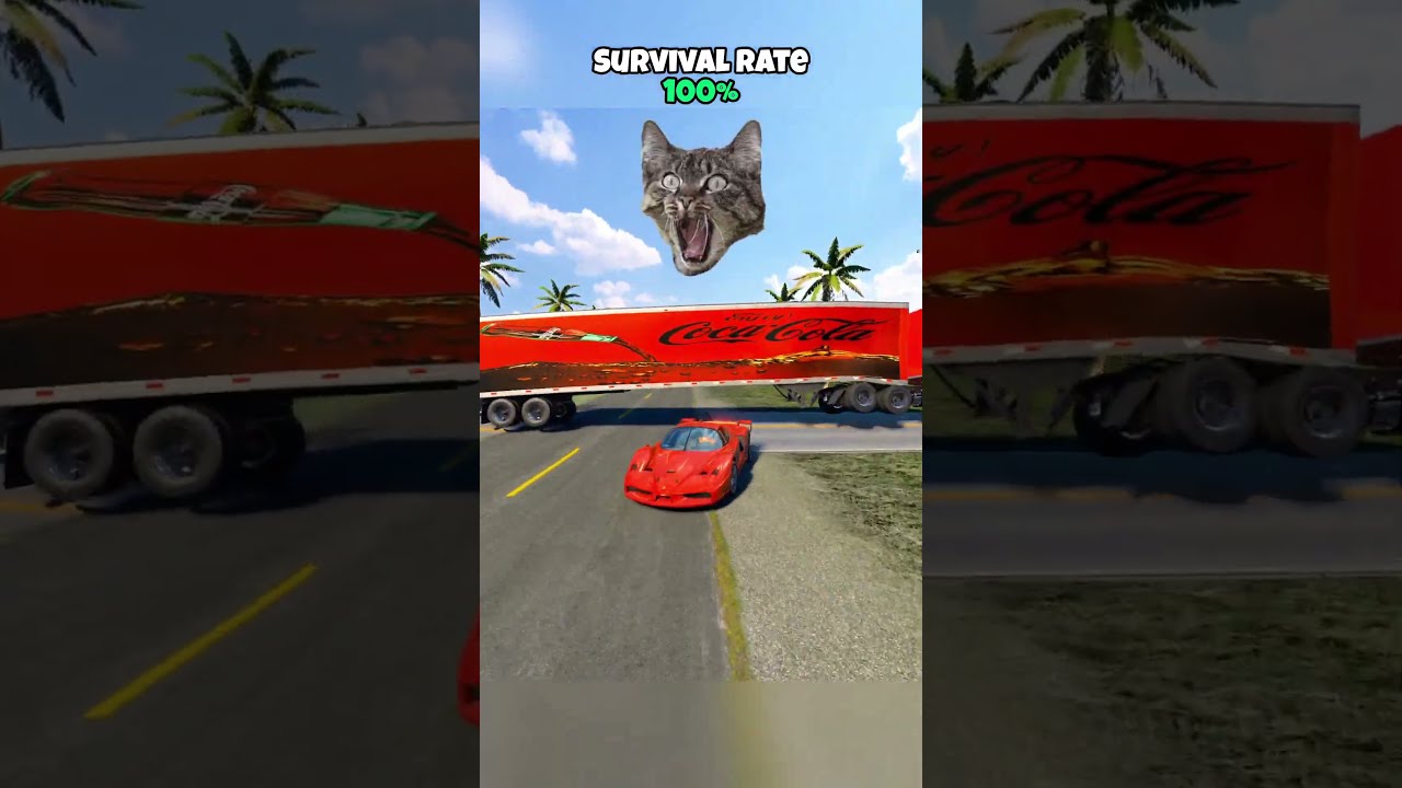 Chance of survival with different vehicles #beamng #beamngdrive #game #gaming #car #cars