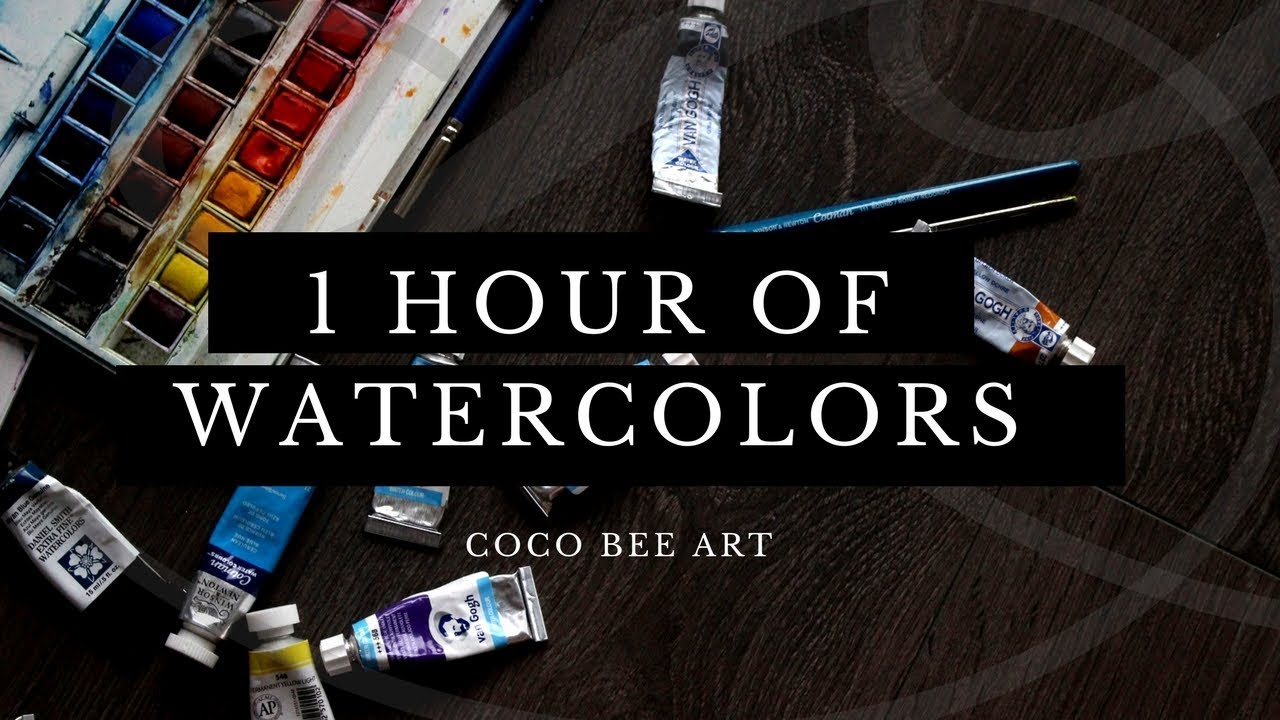 1 HOUR of Relaxing Watercolor Painting // Watercolor COMPILATION