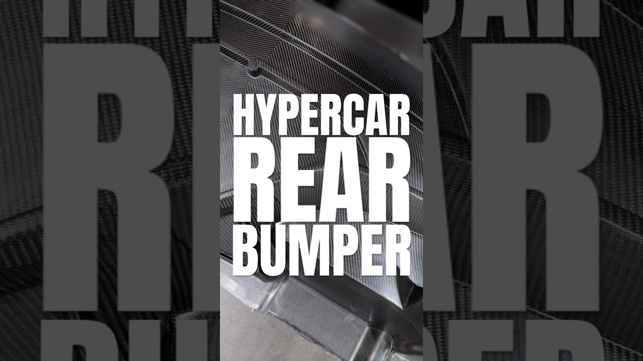 HYPERCAR REAR BUMPER #carbonfiber #engineering #compositematerials