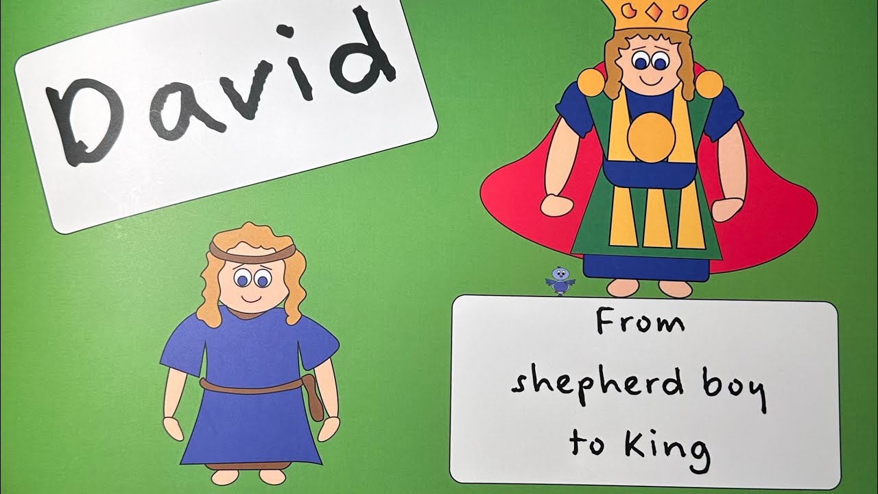 Bible story. Read aloud Bible Bedtime story for kids aged 3-6. David - from shepherd boy to King.