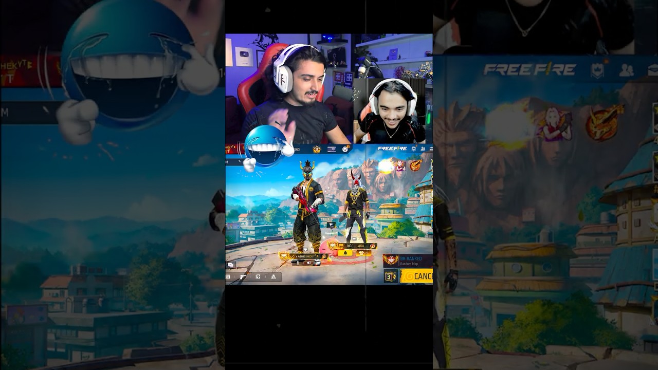 Abhishek Yt Rocked 🤘 Laka gamer shocked 😮 Collection Vs🔥#freefire #freefireshorts