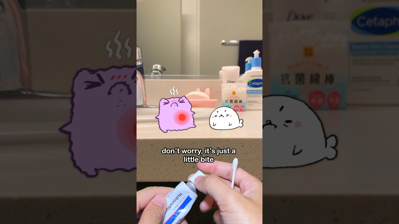 We HATE mosquitoes 😡 #animation #cat #cute